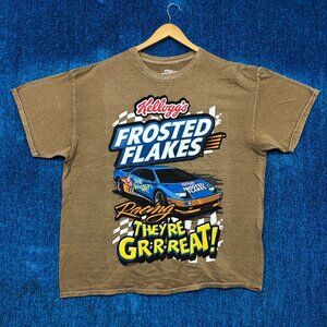 Frosted Flakes Car Theyre Great Kelloggs Racing Promo Tee XL